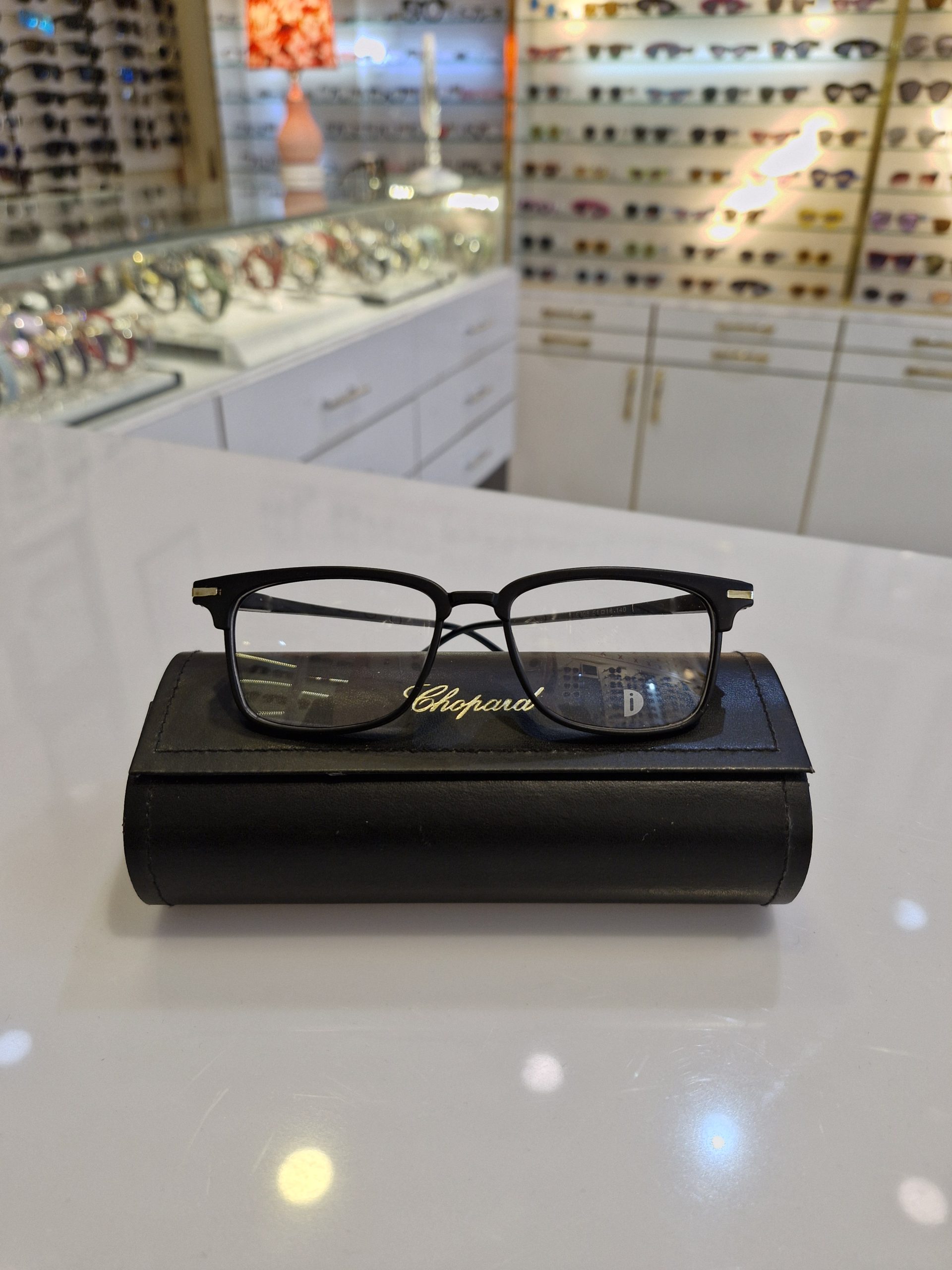 فریم طبی دسته فنر لولا فلز مشکی