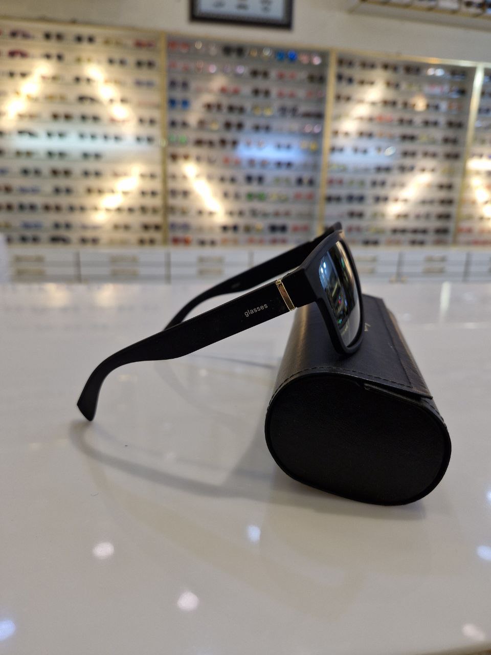 عینک دودی مردانه شیشه یووی۴۰۰